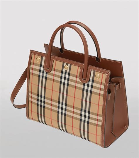 burberry small vintage check title bag|pre owned burberry bags.